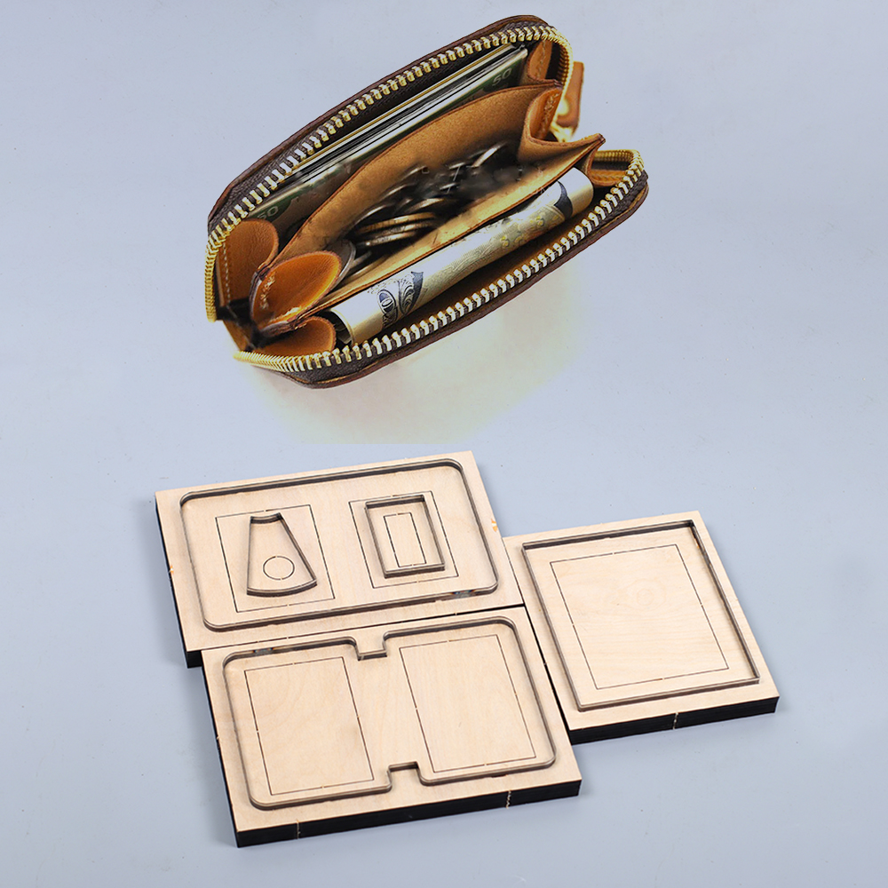 Woodworking Veneer Cutter - 120x85x20mm Leather Craft zipper wallet cutting