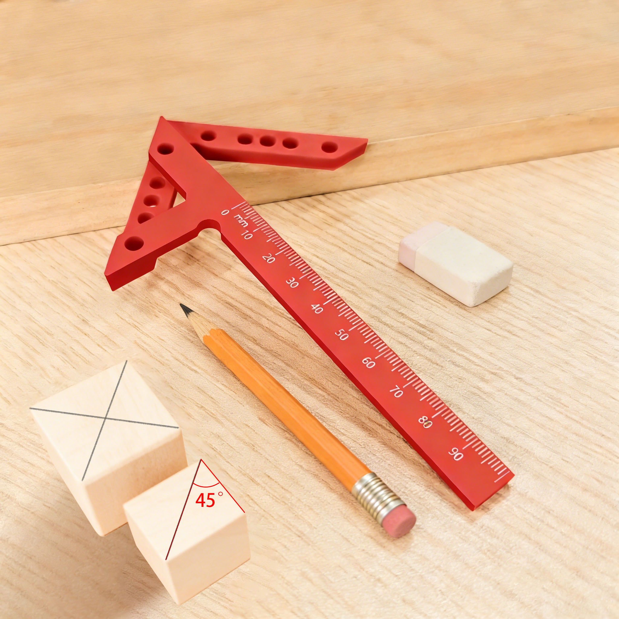 Woodworking Project - Woodworking Center Line Scriber Multi-function Plastic