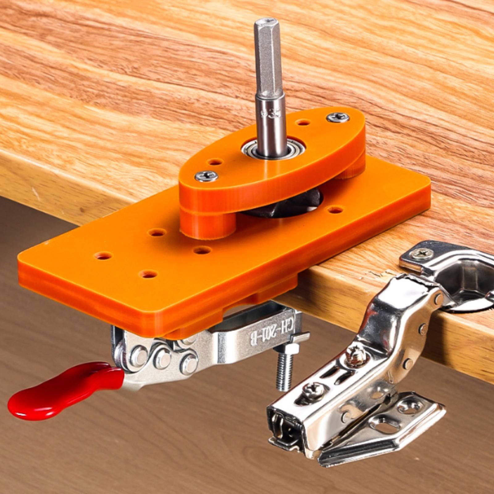 Woodworking Equipment - 35mm Hinge Drilling Jig Long-Lasting Door