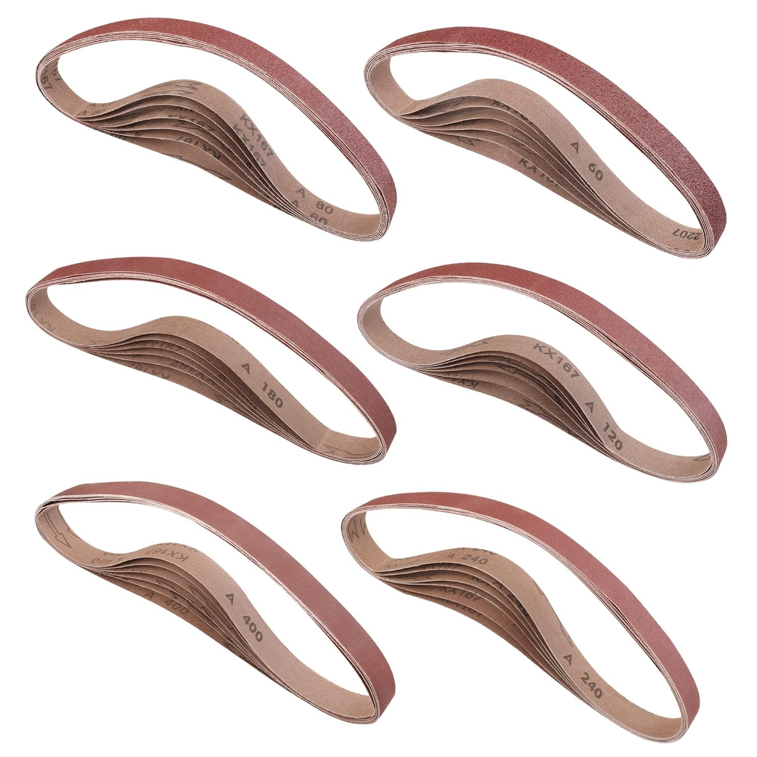 Woodworking Kits - 36 Pack 1x30 Inch Sanding Belts,