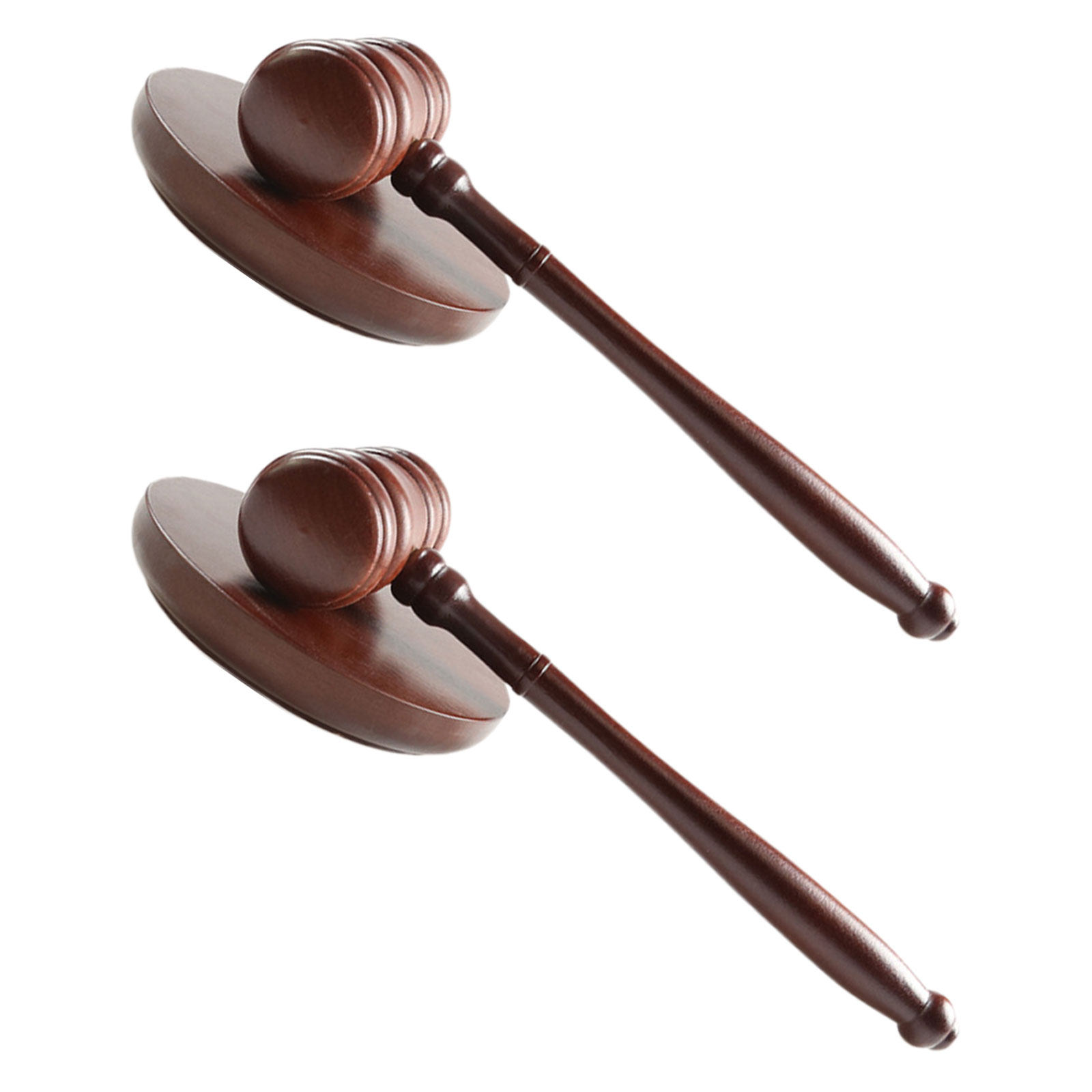 Woodworking Auctions - 1Set Wooden Judge Gavel Sound Block