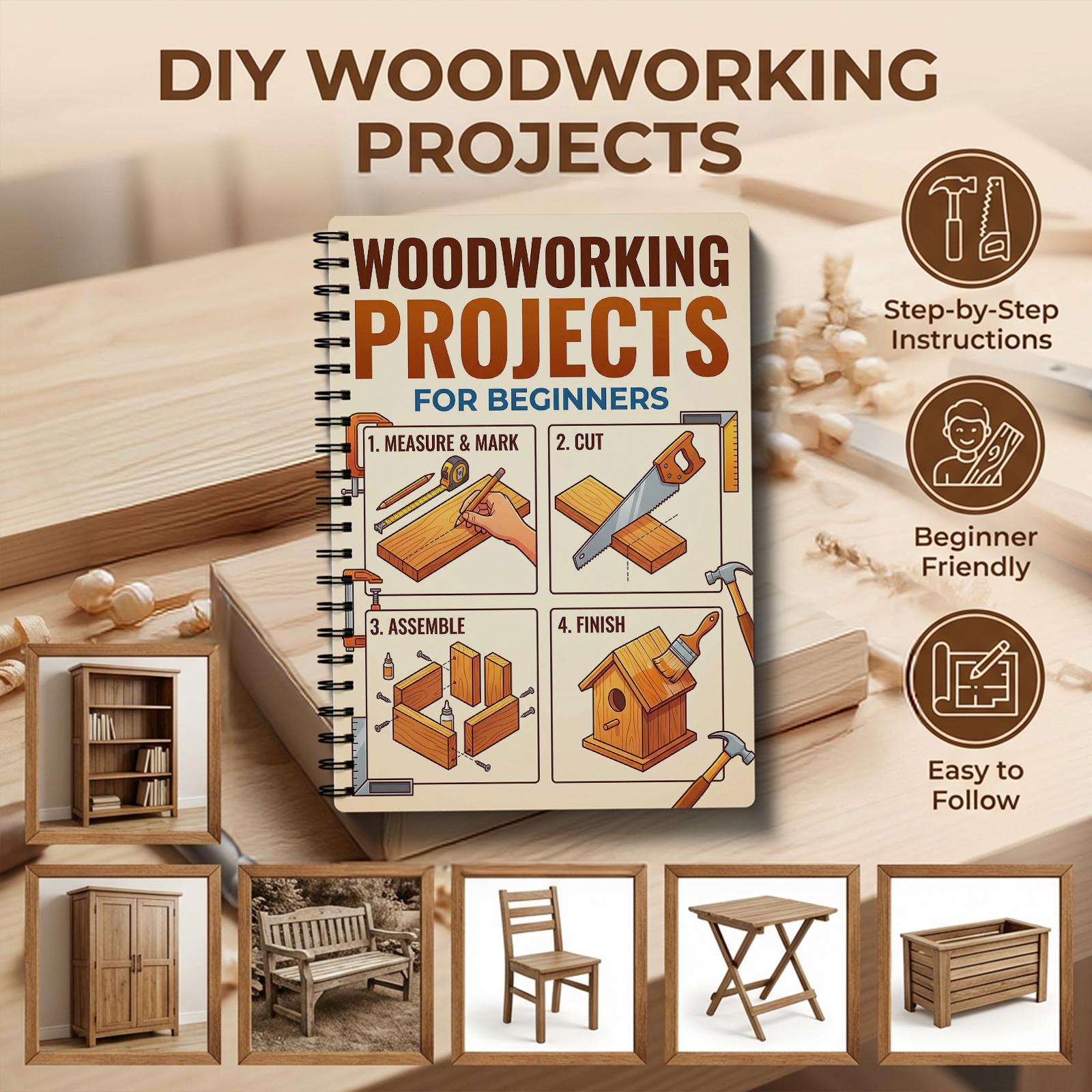 Woodworking Project - Woodworking Book for Beginners Simple Practical