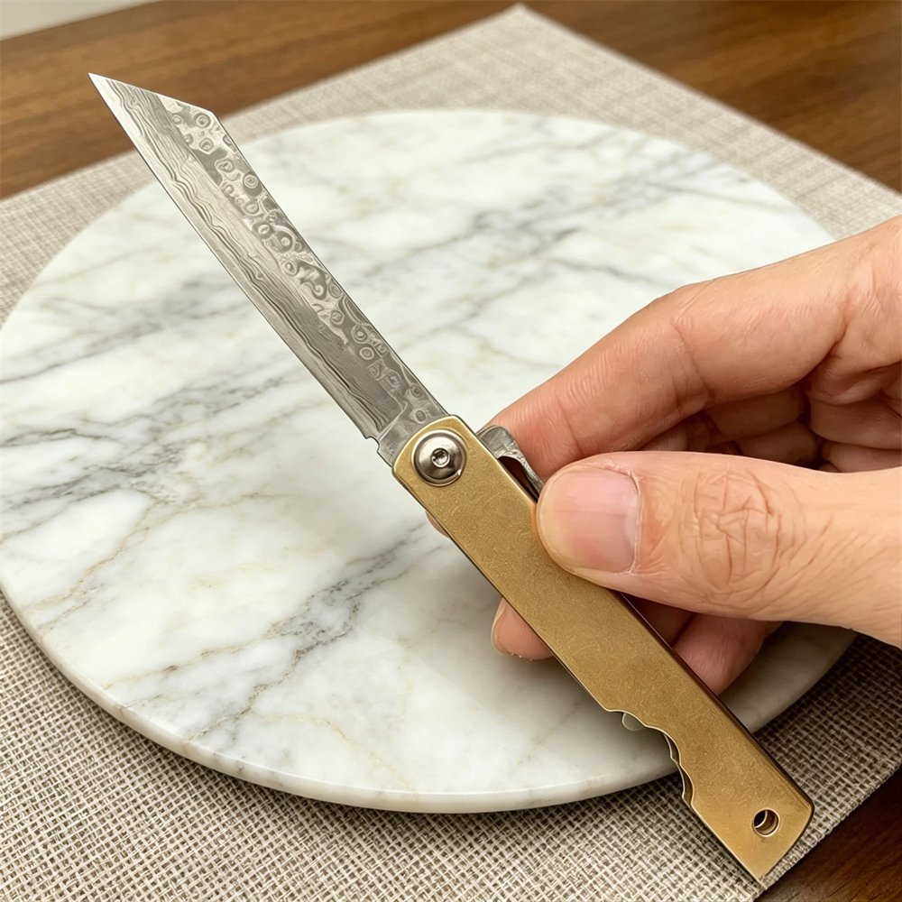 Woodworking Japan - Higonokami Japan VG10 Damascus Steel Knives