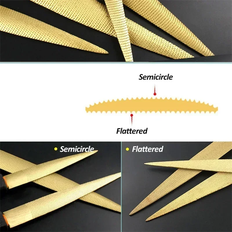 1PC Golden Tapered Rasp Wood F - Woodworking Files And Rasps review and price