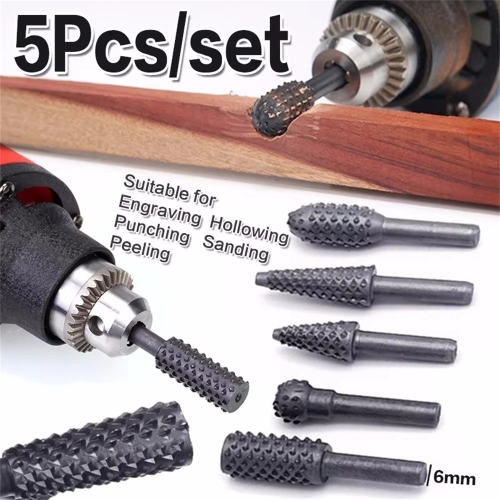 5PCS Rotary Craft Files Rotary - Woodworking Files And Rasps review and price