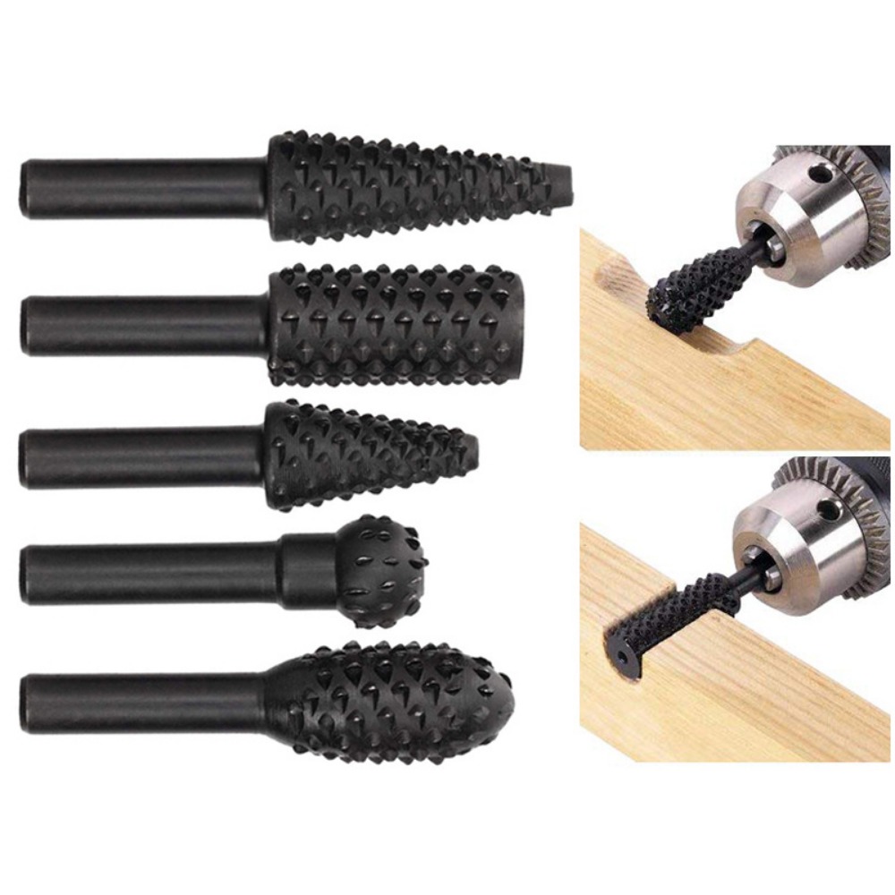 Krachtige 5Pcs Rotary Rasp HSS - Woodworking Files And Rasps review and price