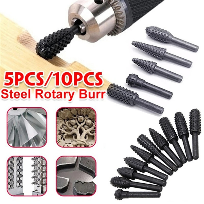 5PCS/10PCS 6mm Shank Rotary Bu - Woodworking Files And Rasps review and price