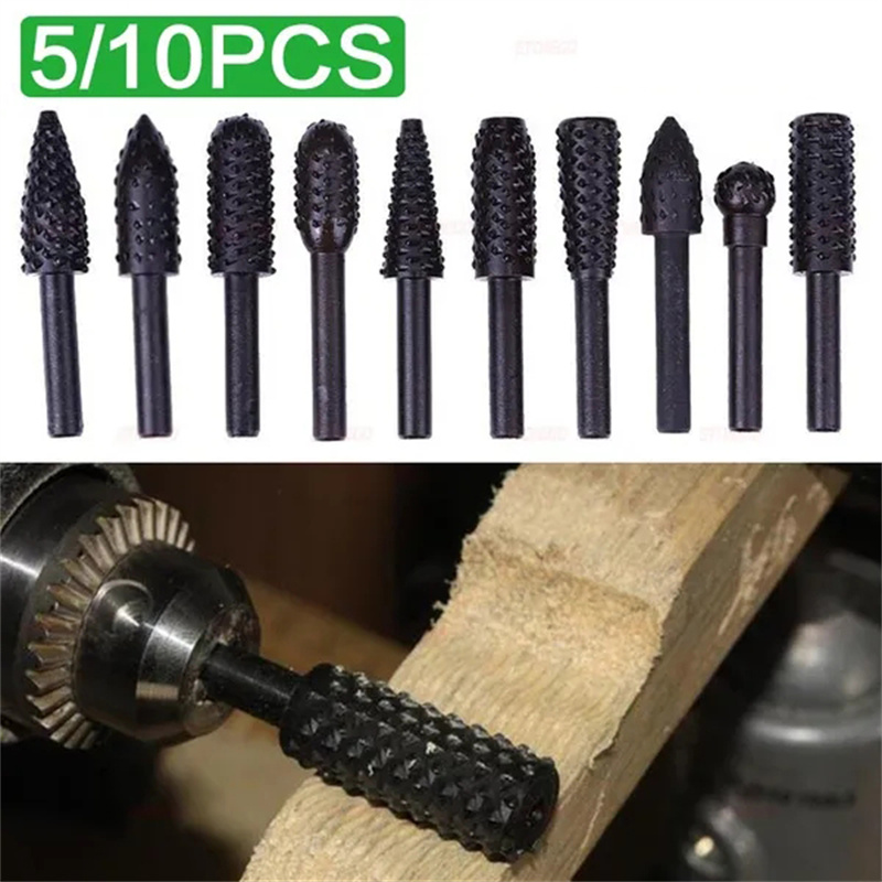 5PCS/10PCS 6mm Shank Rotary Bu - Woodworking Files And Rasps review and price