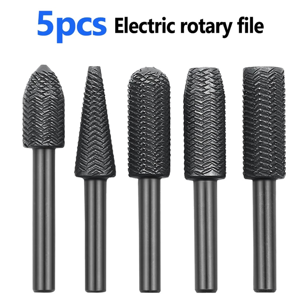 5Pcs Double Cut Rotary Rasp Fi - Woodworking Files And Rasps review and price