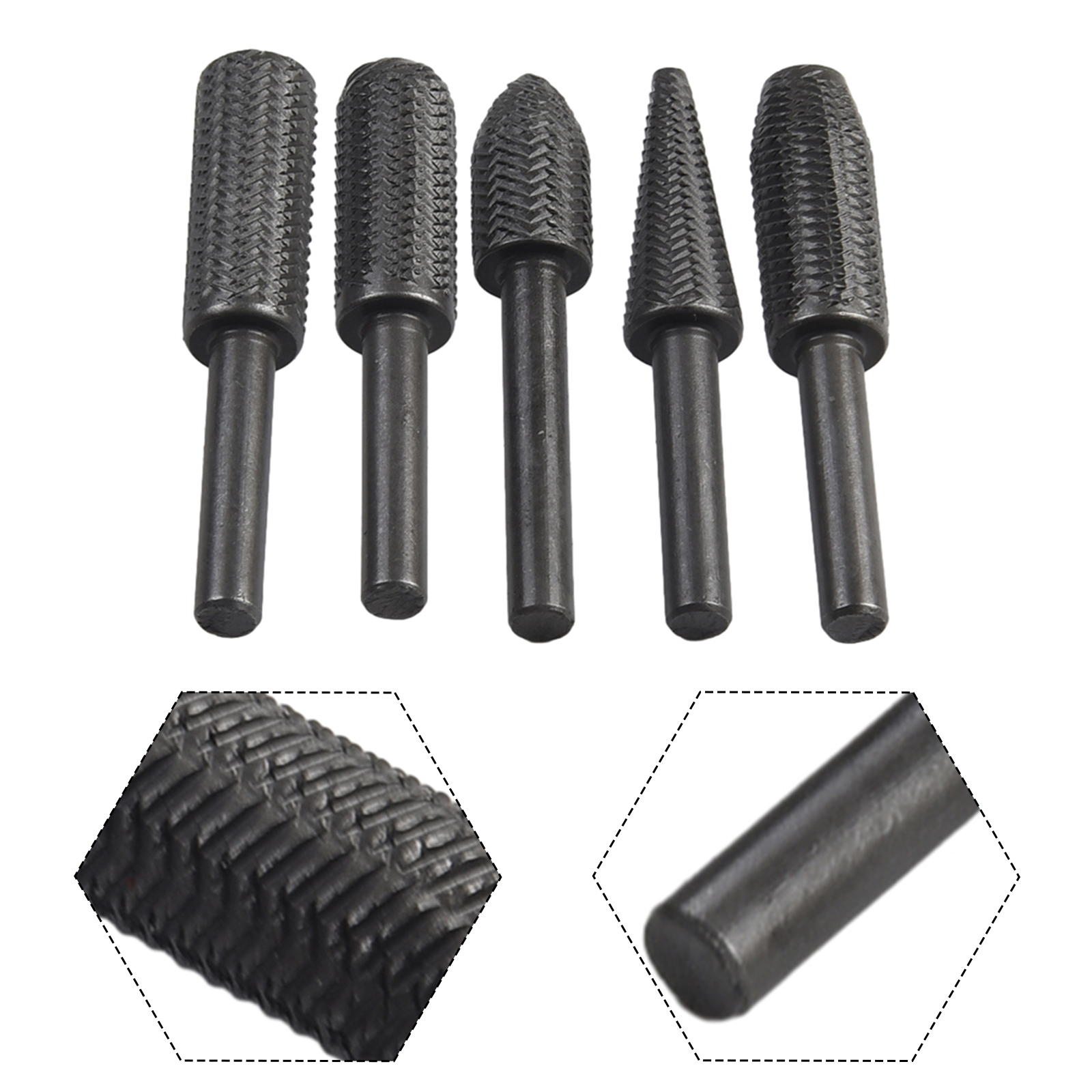 5Pcs Double Cut Rotary Rasp Fi - Woodworking Files And Rasps review and price