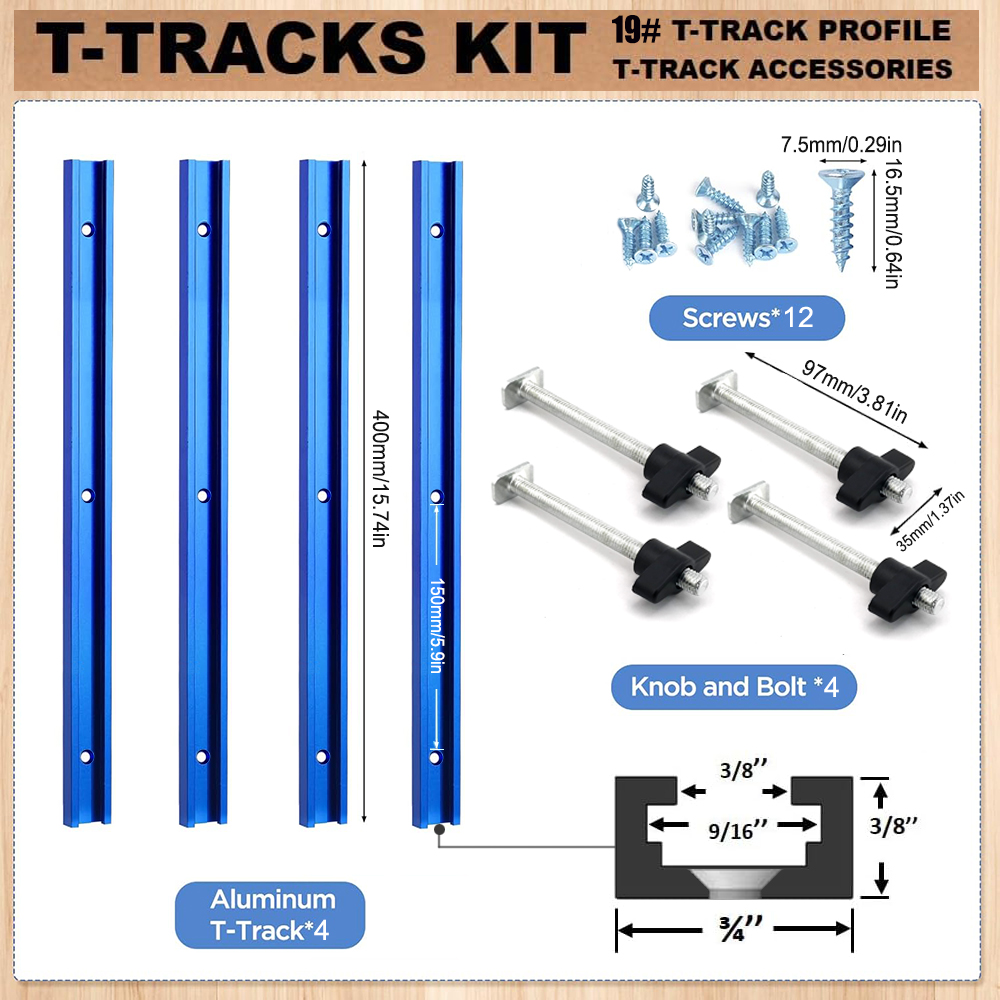 Woodworking 19# T-track Kit an - Woodworking Equipment review and price