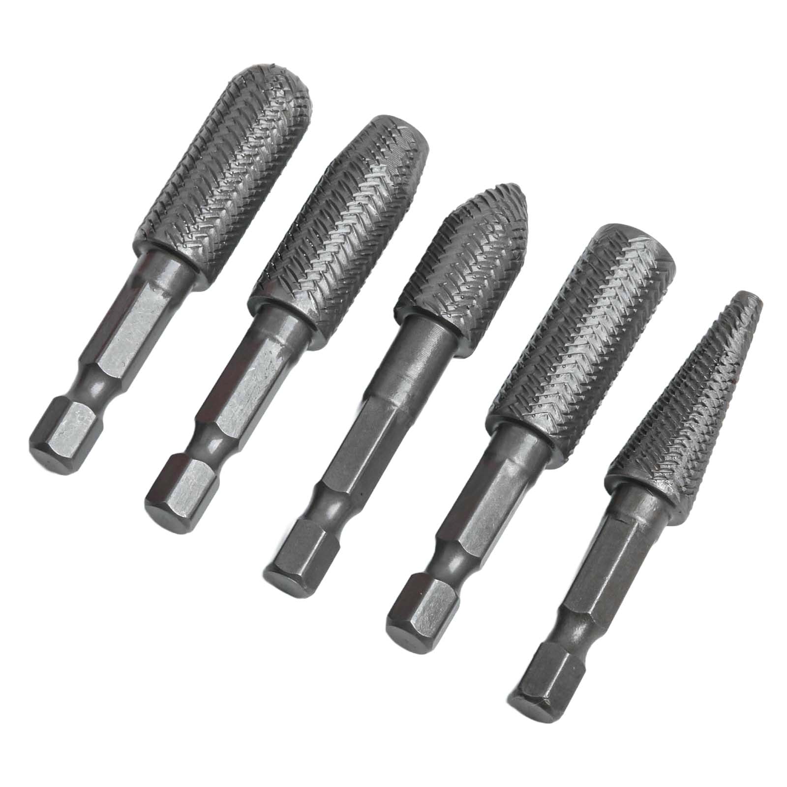 5Pcs Rotary Rasp 1/4inch Hex S - Woodworking Files And Rasps review and price