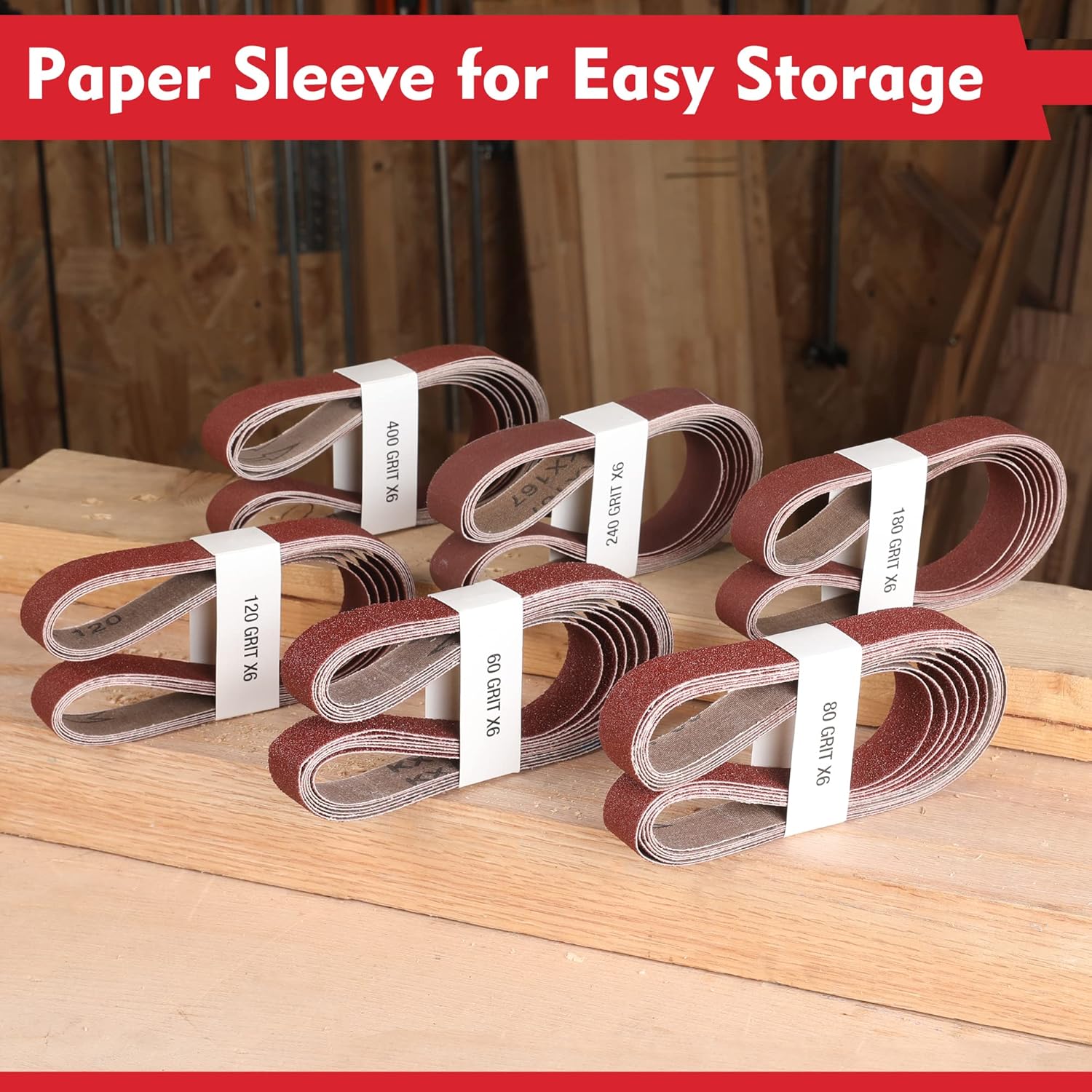 36 Pack 1x30 Inch Sanding Belt - Woodworking Kits review and price