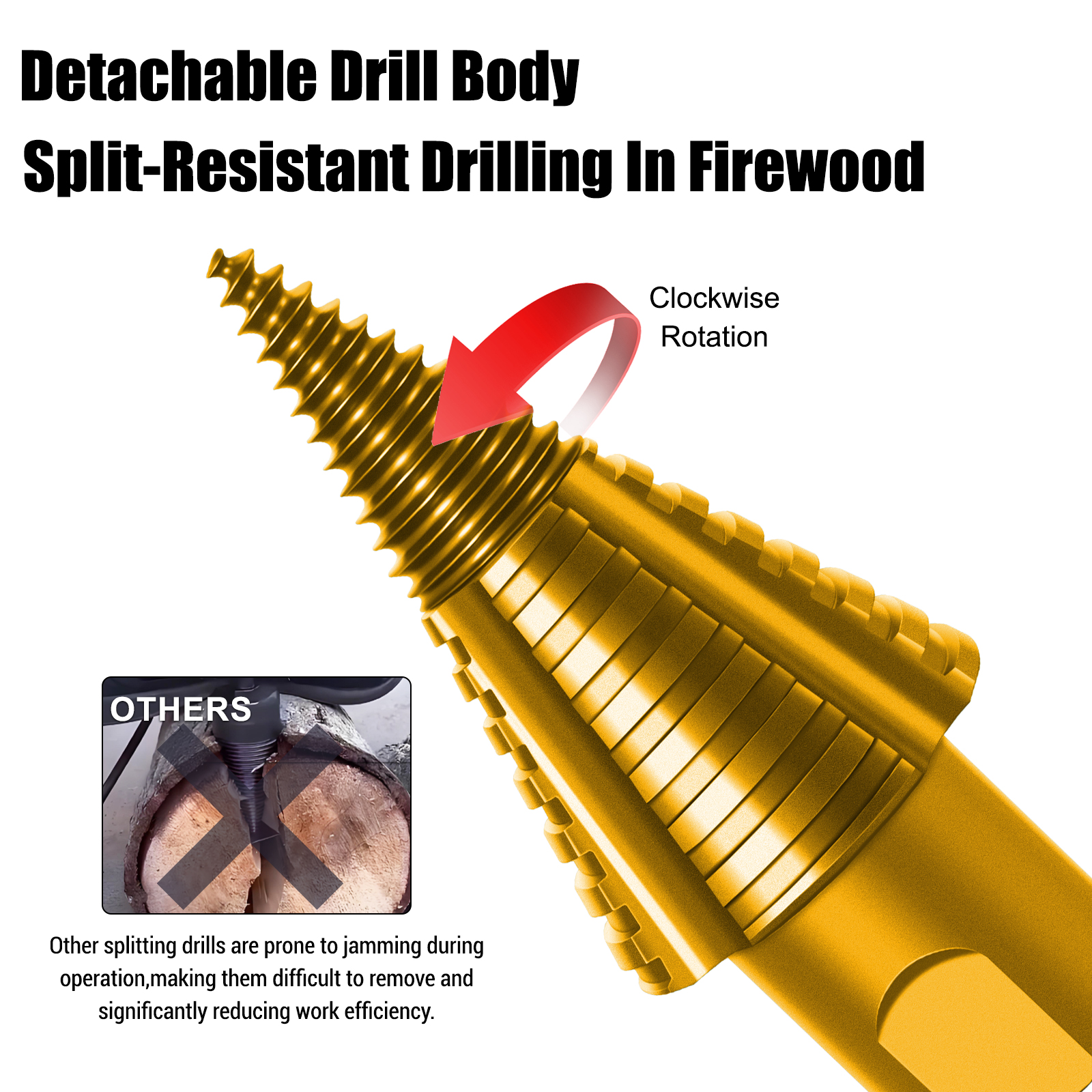 Firewood Splitting Drill Bit T - Woodworking Kerf review and price