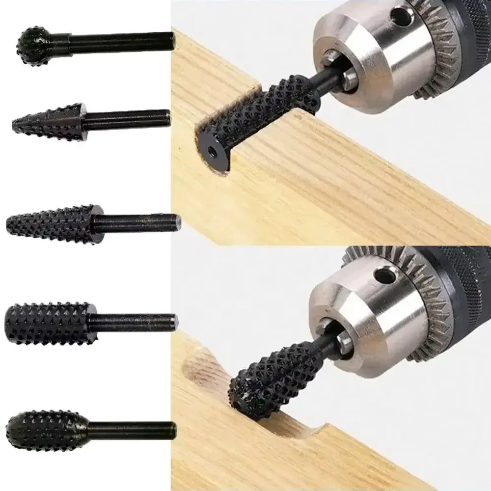 5pcs Rasp File Drill Bits Rasp - Woodworking Files And Rasps review and price