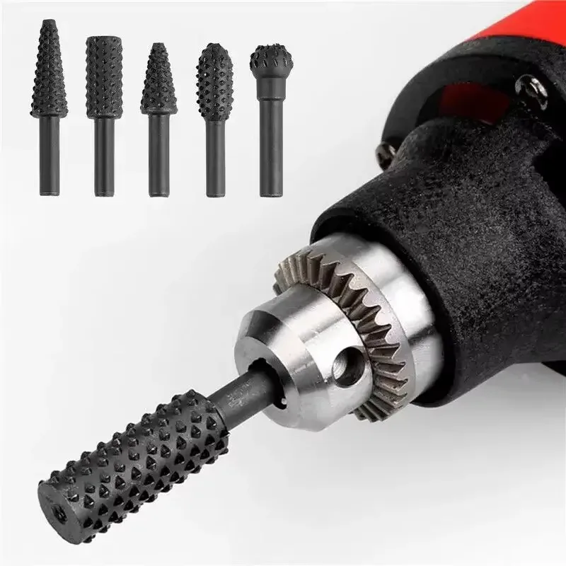 5pcs Rasp File Drill Bits Rasp - Woodworking Files And Rasps review and price