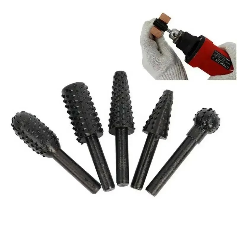 5pcs Rasp File Drill Bits Rasp - Woodworking Files And Rasps review and price