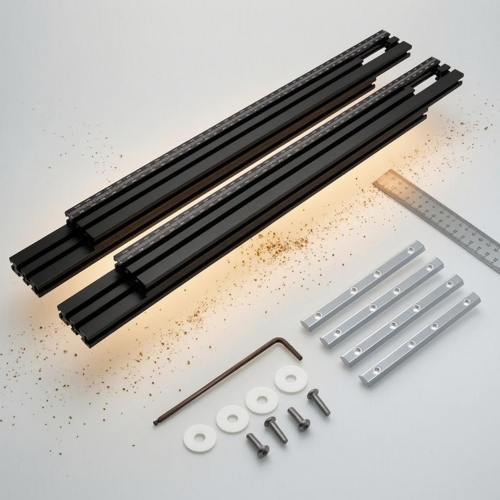 Routing Guide Tracks Metal Cut - Woodworking Kits review and price