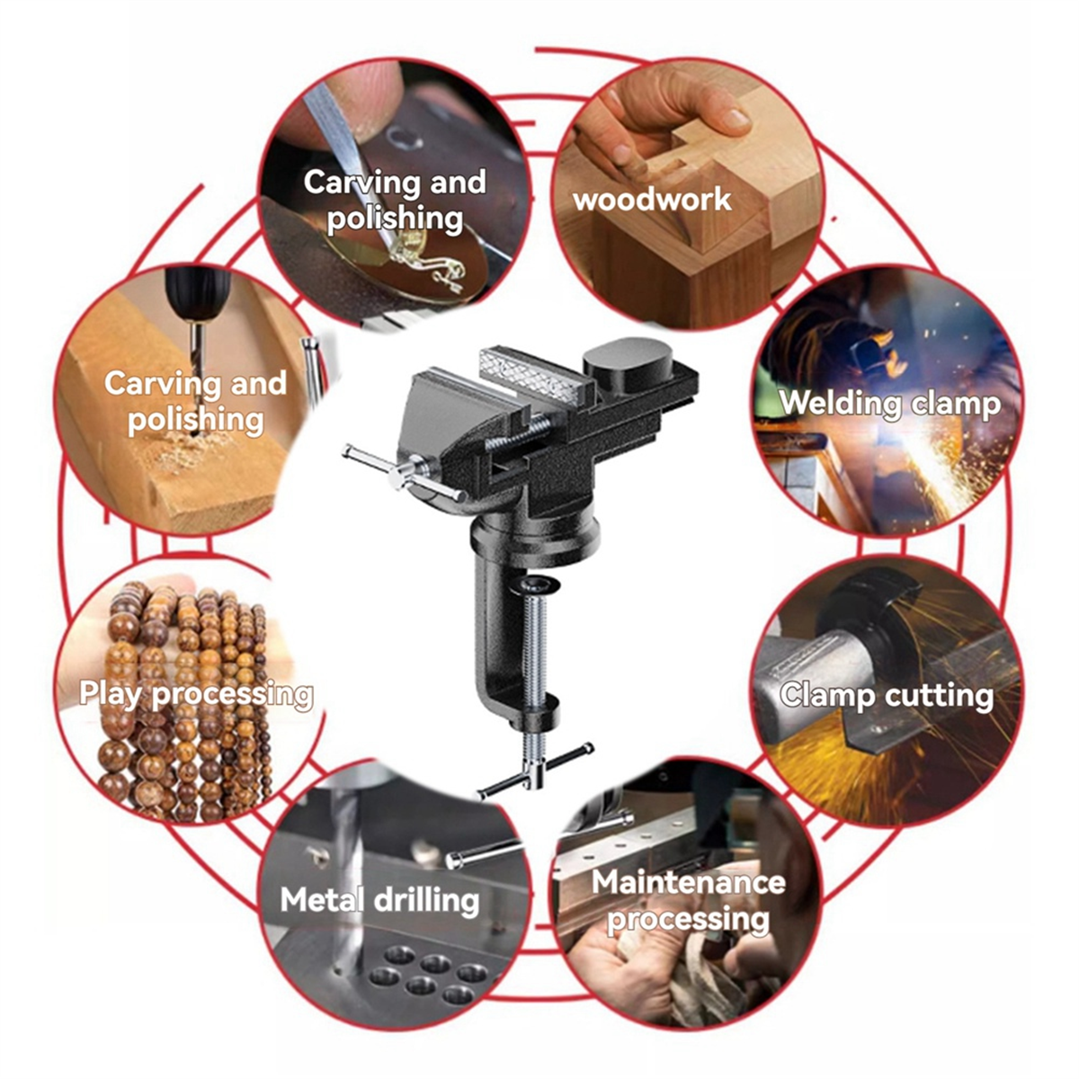 AT14A 50mm Multipurpose Mini B - Woodworking Bench Vise review and price